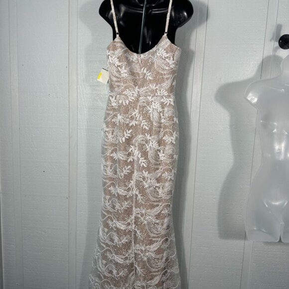 Dress the Population Women’s Giovanna Lace Spaghetti Strap Dress Size Medium NWT - Picture 8 of 13